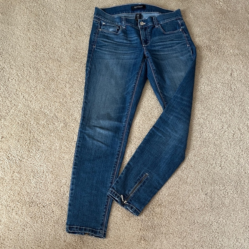 White|Black brand Skinny Leg Jeans size 4R